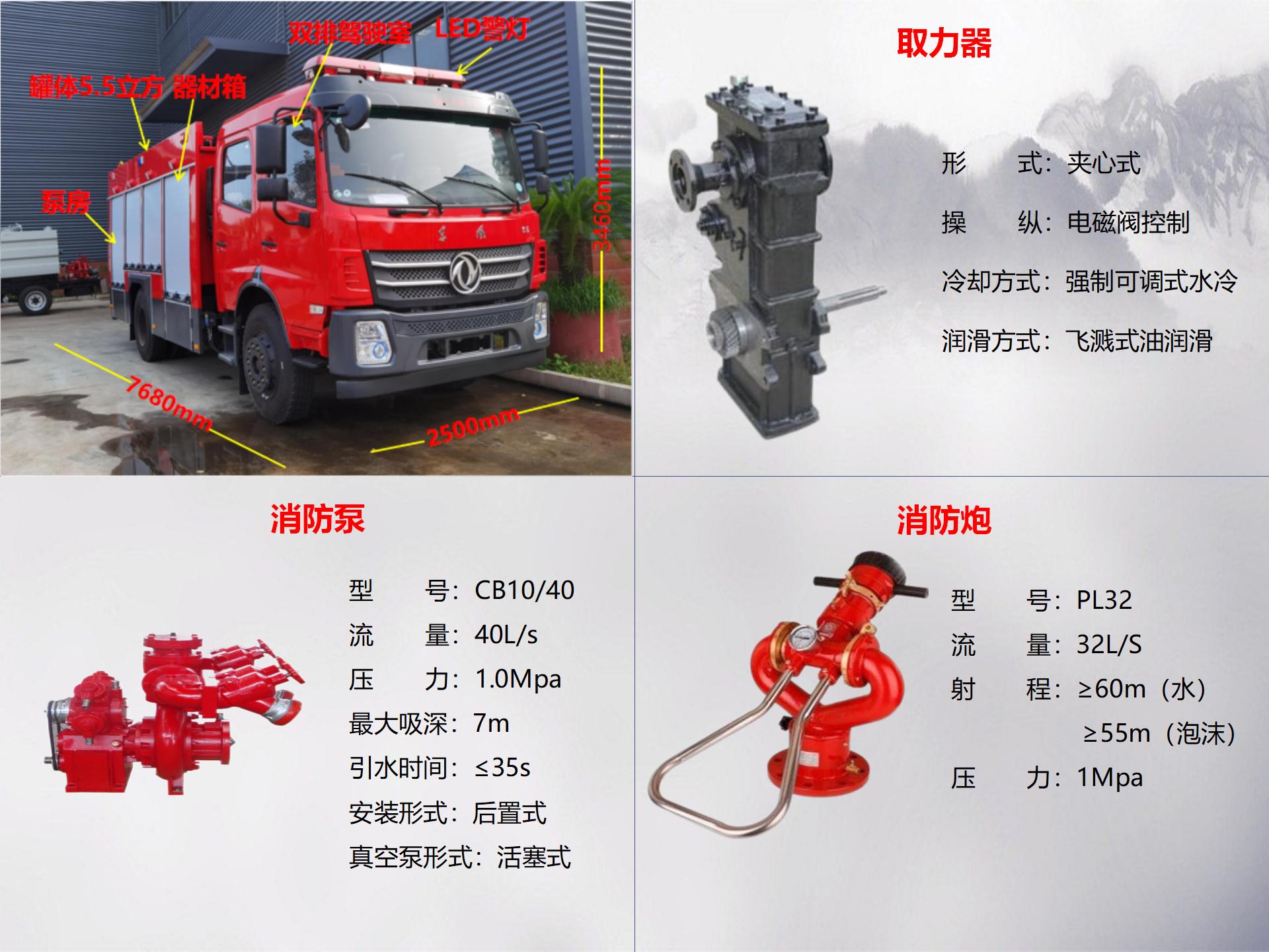 東風(fēng)5.5噸泡沫消防車