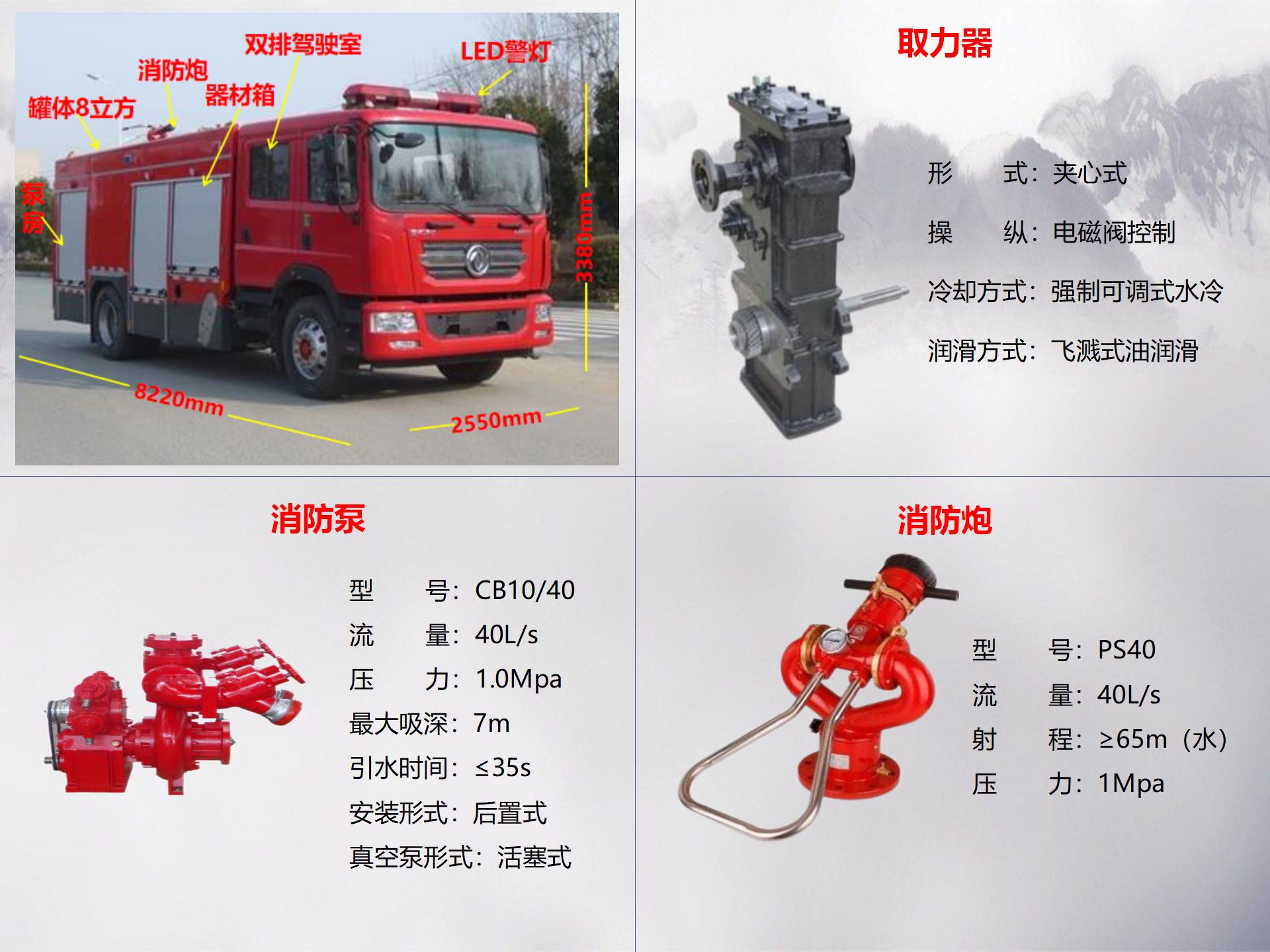 東風(fēng)8噸水罐消防車