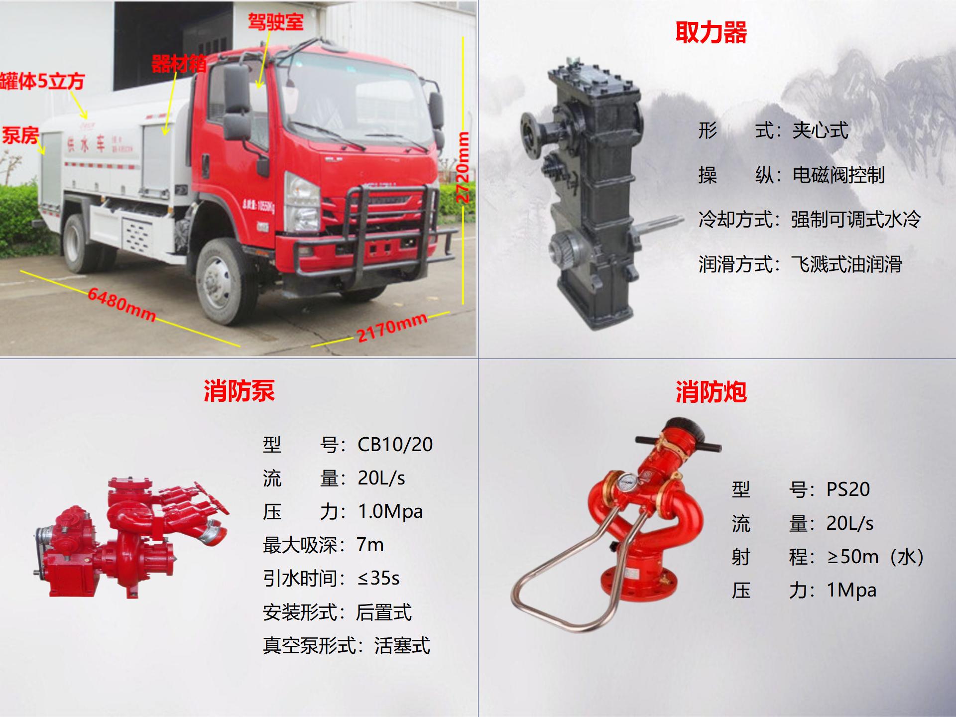 五十鈴5噸森林消防車(chē)